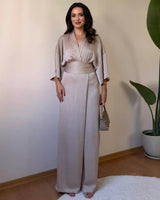Dress - Beige - front view