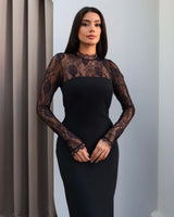 Dress - Black - front view
