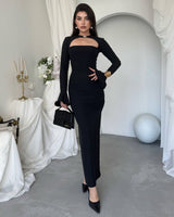 Dress - Black - front view