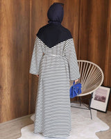 Dress - Navy - back view