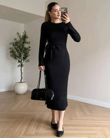 Dress - Black - front view