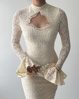 Dress - Off White - front view