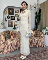 Dress - Off White - front view