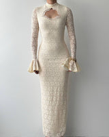Dress - Off White - front view
