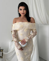 Dress - Off White - front view