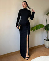 Dress - Black - front view