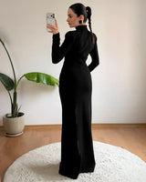 Dress - Black - back view