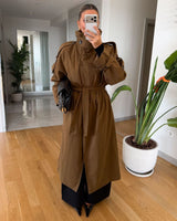 Perfect Fall Trenchcoat + Belt - Brown - front view
