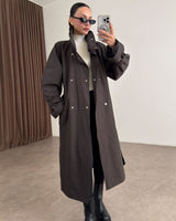 Jacket + Belt - Brown - front view