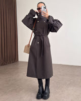 Jacket + Belt - Brown - front view