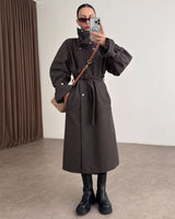 Jacket + Belt - Brown - front view
