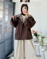Jacket + Belt - Brown - front view