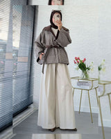 Jacket + Belt - Brown - front view