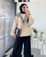 Jacket + Belt - Beige - front view