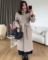 Jacket + Belt - Beige - front view