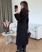 Jacket + Belt - Black - back view