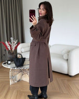 Jacket + Belt - Light Brown - three-quarter view