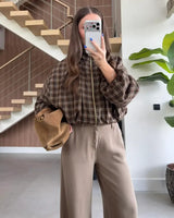 Jacket - Brown - front view