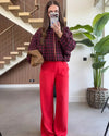 Jacket - Burgundy - front view