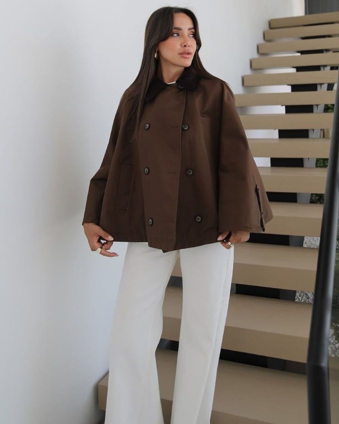 Jacket - Brown - front view