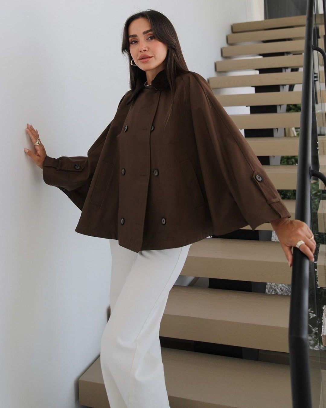 Jacket - Brown - front view