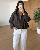 Jacket - Brown - front view