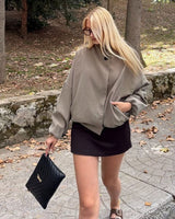 Jacket - Dark Beige - three-quarter view