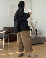 Jacket - Black - three-quarter view