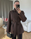 Jacket - Brown - front view