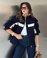 Jacket - Navy - front view