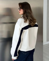 Jacket - Beige - three-quarter view