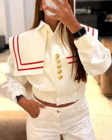 Jacket - White - front view