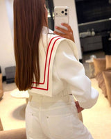 Jacket - White - back view