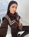 Jacket - Brown - front view
