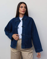 Jacket - Denim - front view