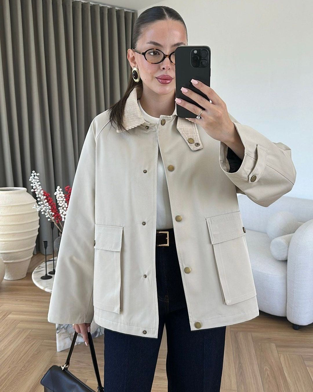 Jacket - Off White - front view