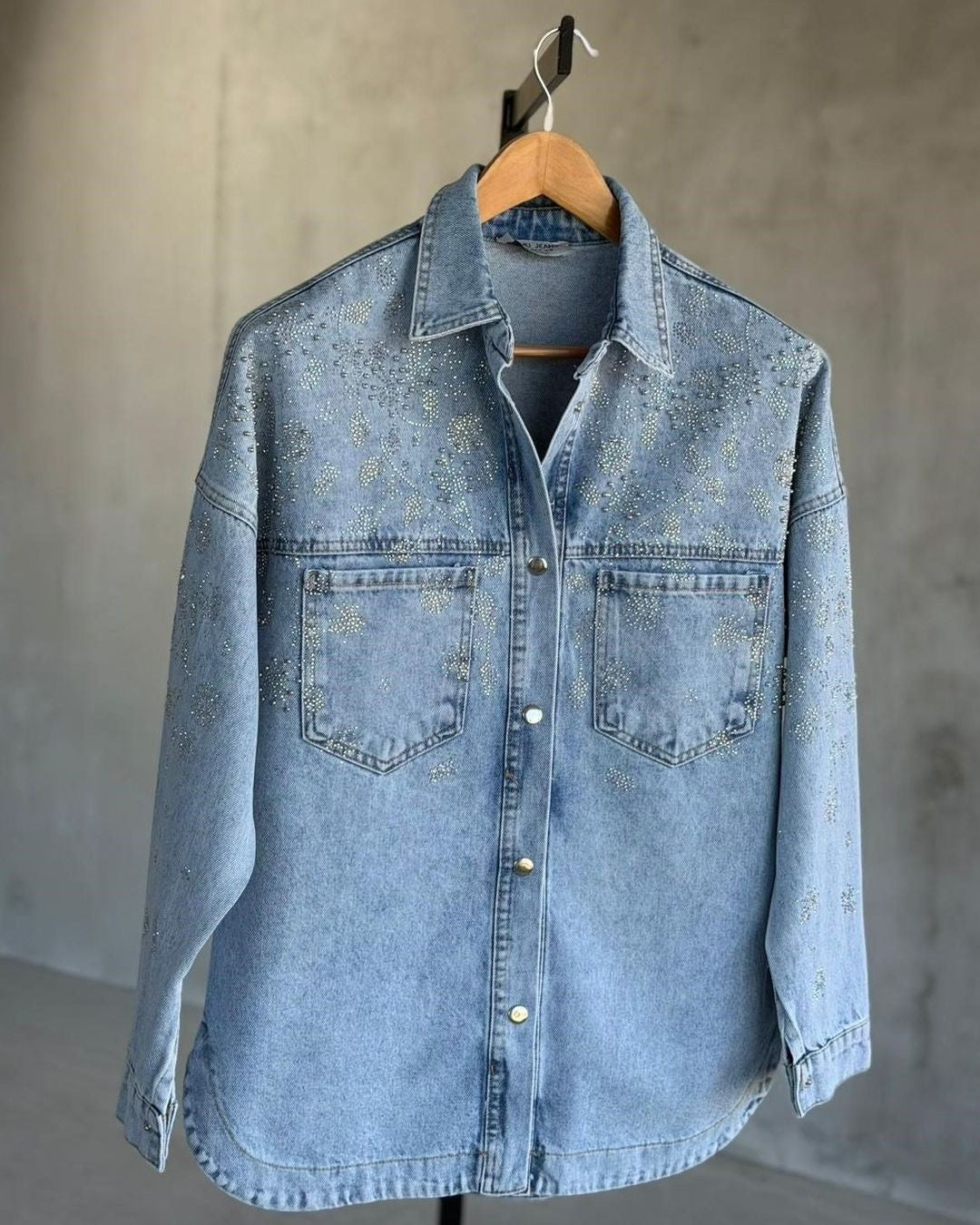 Jacket - Denim - front view