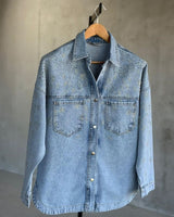 Jacket - Denim - front view