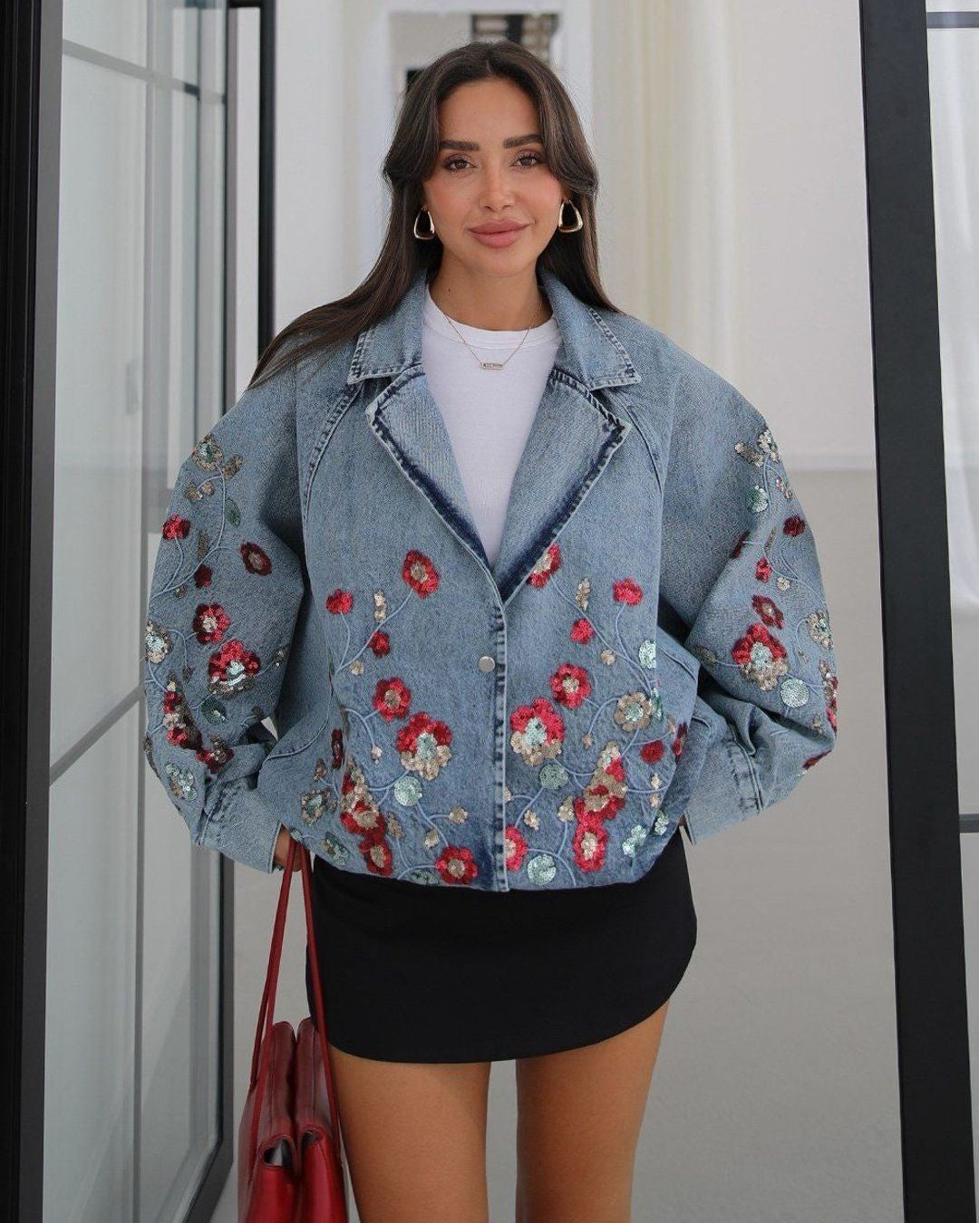 Jacket - Denim - front view