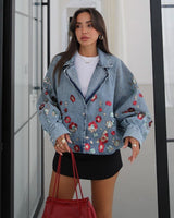 Jacket - Denim - front view