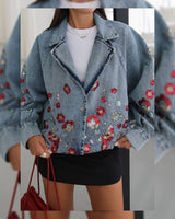 Jacket - Denim - front view