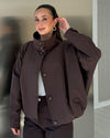Jacket - Brown - front view
