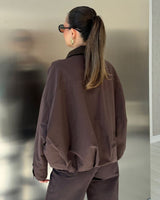 Jacket - Brown - back view