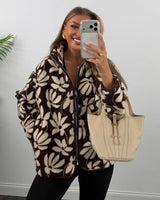 Jacket - Brown - front view