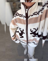 Jacket - Beige - front view