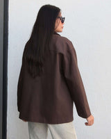 Jacket - Brown - back view
