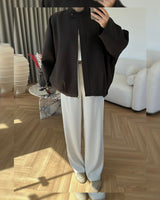 Jacket - Brown - front view