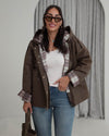 Jacket - Brown - front view