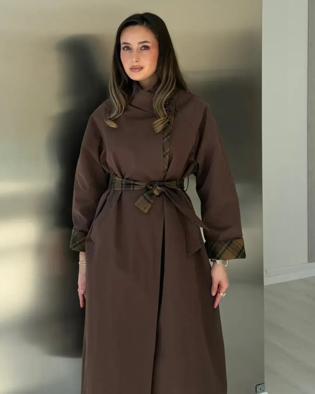 Jacket - Brown - front view