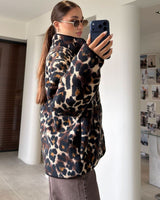 Jacket - Leopard - three-quarter view